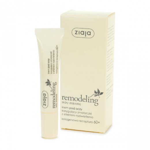 Ziaja Remodeling 60 +, krem pod oczy korygujący zmarszczki, 15 ml