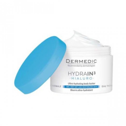 Dermedic Hydrain 3 Hialuro, masło ultranawadniające do ciała, 225 ml