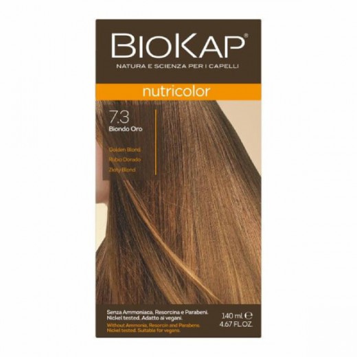 Biokap Nutricolor farba koloryzująca do włosów, 7.3 złoty blond