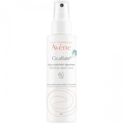 Avene Cicalfate+, osuszający spray regenerujący do podrażnionej skóry skłonnej do maceracji, 100 ml