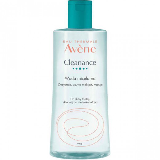 Avene Cleanance, woda micelarna do twarzy i oczu, skóra tłusta z niedoskonałościami, 400 ml