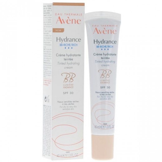 Avene Hydrance BB, nawilżający krem koloryzujący SPF30, bogata konsystencja, 40 ml