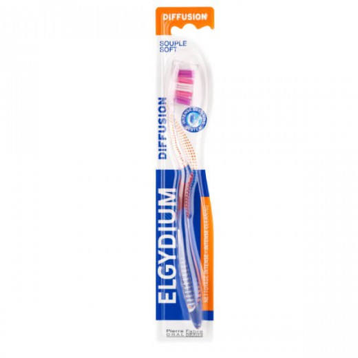 Elgydium, szczoteczka do zębów, Diffusion, Soft, 1 sztuka