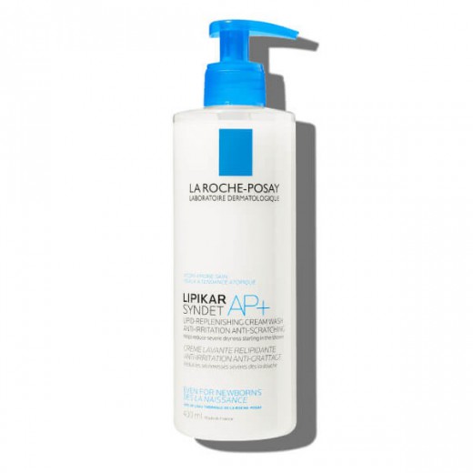 La Roche-Posay Lipikar Syndet AP+, krem myjący do ciała uzupełniający poziom lipidów, od urodzenia, 400 ml