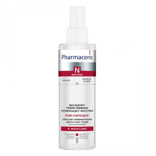 Pharmaceris N Puri-Capilique, delikatny tonik-mgiełka, wzmacniający naczynka, 200 ml