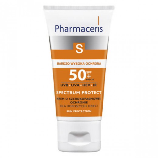 Pharmaceris S Spectrum Protect, SPF 50+ krem o szerokopasmowej ochronie, 50 ml