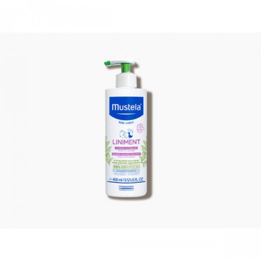 Mustela Bebe Enfant Liniment, emulsja oczyszczająca do okolicy pieluszkowej z pompką, 400 ml