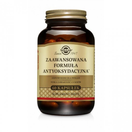 Solgar Zaawansowana Formuła Antyoksydacyjna, 60 kapsułek