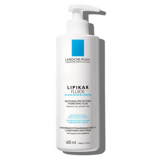 La Roche-Posay, Lipikar Fluide, emulsja nawilżająca, skóra sucha i atopowa, 400 ml