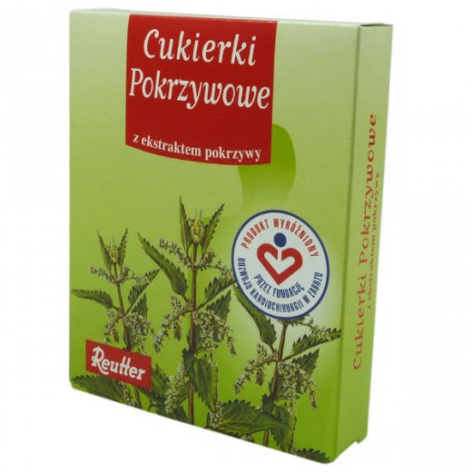 Reutter, cukierki pokrzywowe, 50 g