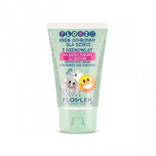 Flos-Lek Flosik, krem ochronny dla dzieci na każdą pogodę, powyżej 6 miesiąca, 50 ml