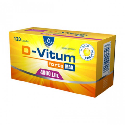 D-Vitum forte Max 4000 j.m., 120 kapsułek