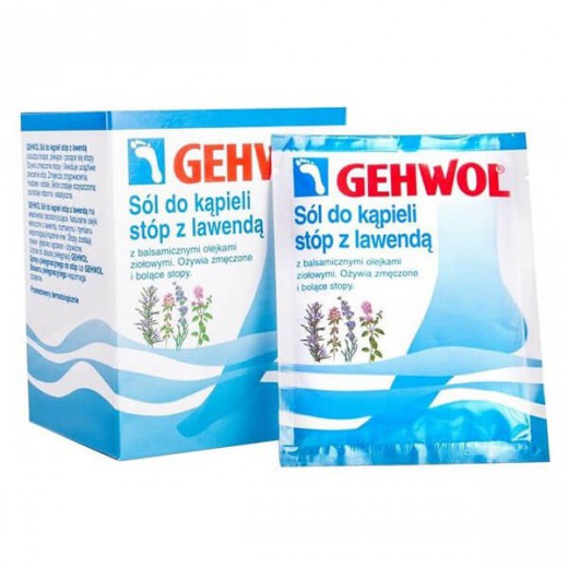 GEHWOL Fusßbad Sól ziołowa z lawendą do kąpieli stóp, 10 saszetek