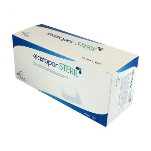 Opatrunek chirurgiczny Elastopor Steril, 6x10cm, 50 sztuk