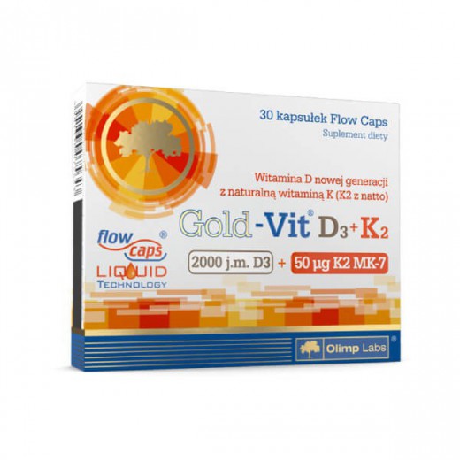 Olimp Gold-Vit D3 + K2 witamina D 2000 j.m. + witamina K 50 µg 30 kapsułek