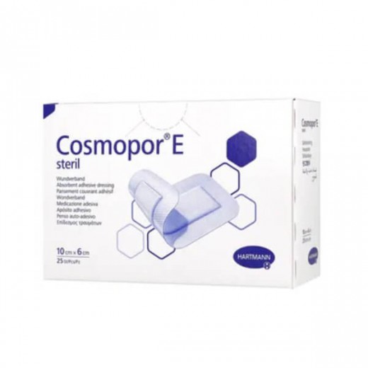 Cosmopor E, opatrunek na rany pooperacyjne, jałowy, 6x10cm, 25 sztuk