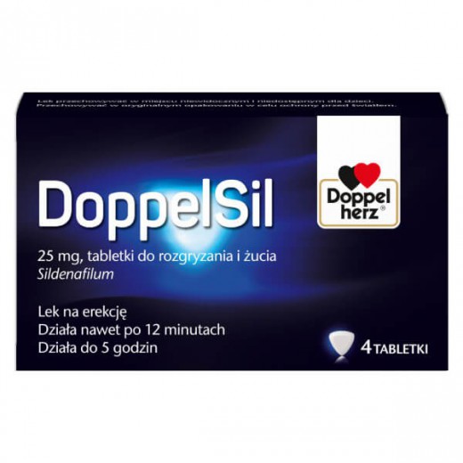 DoppelSil 25 mg, 4 tabletki do rozgryzania i żucia