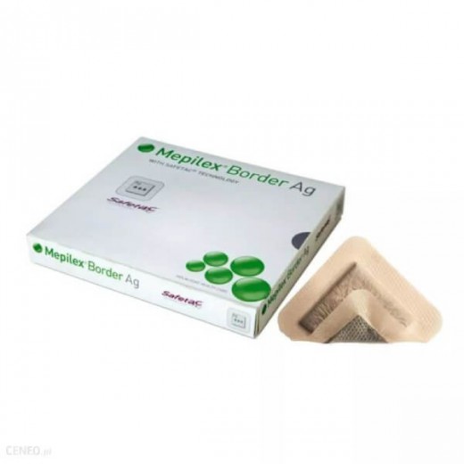 Mepilex Border Ag, opatrunek, 17,5x17,5cm, 1szt.