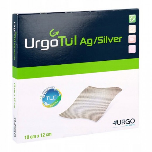 Opatrunek UrgoTul Ag/Silver, 15 cm x 20 cm, 1 sztuka