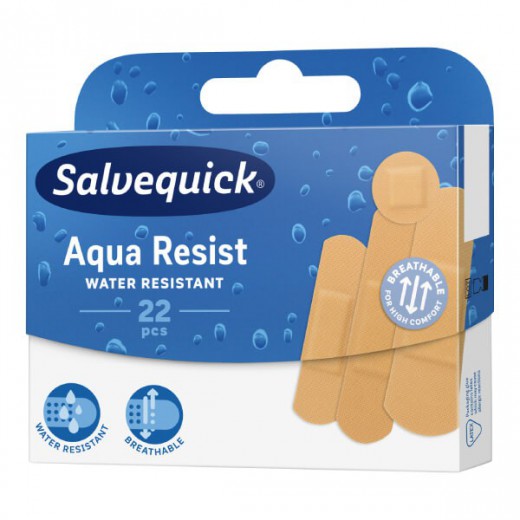 Salvequick Aqua Resist, plastry wodoodporne, 22 sztuki