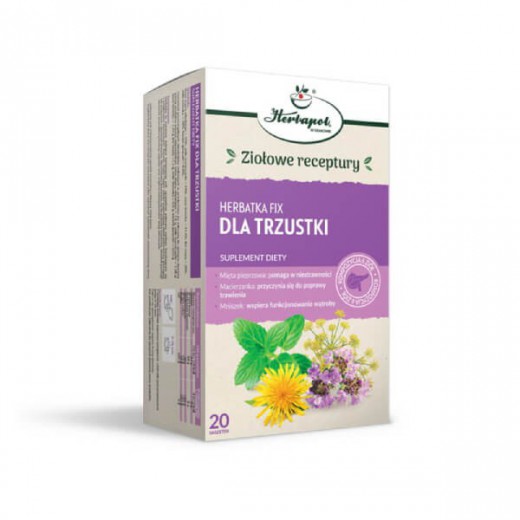 Herbapol Herbatka fix, Dla trzustki, 20 saszetek
