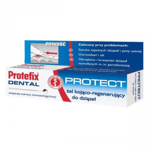 Protefix Dental Protect, żel kojąco-regenerujący do dziąseł, 10 ml
