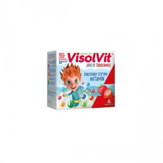 Visolvit Junior Strawberry dla dzieci powyżej 3 lat 30 saszetek