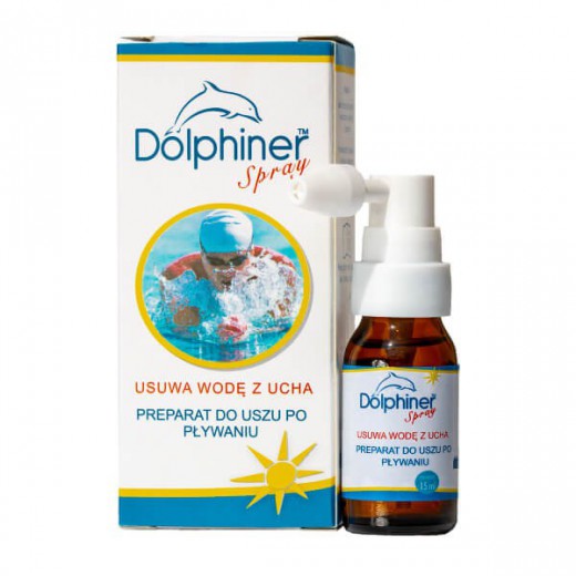 Dolphiner, preparat do uszu po pływaniu, spray, 15 ml