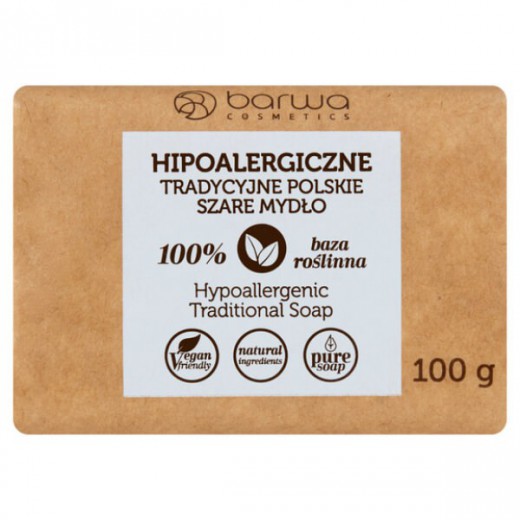 Barwa Hipoalergiczne, tradycyjne mydło do mycia i prania, 100 g