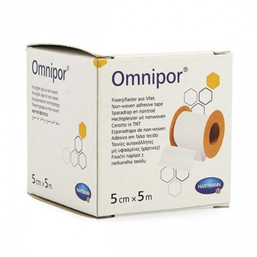 Omnipor, przylepiec włókninowy, hipoalergiczny, 5 cm x 5 m, 1 sztuka