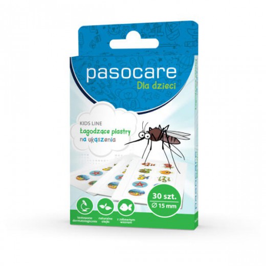 Pasocare Dla dzieci, plastry łagodzące ukąszenia, 30szt.