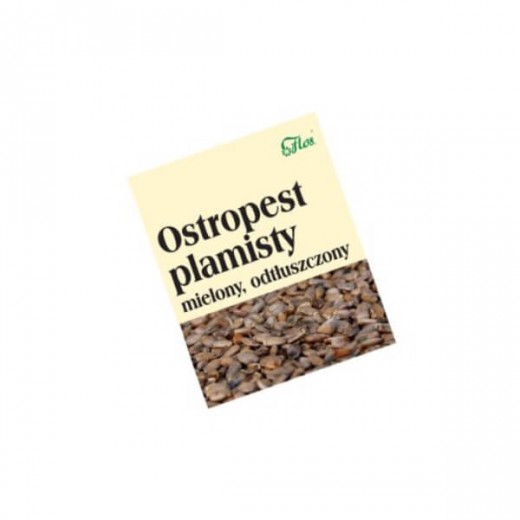 Ostropest plamisty mielony odtłuszczony, 100g, Flos
