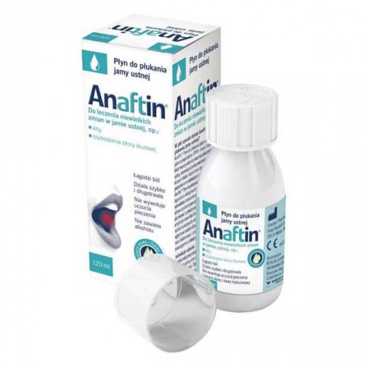 Anaftin, płyn do płukania jamy ustnej, 120 ml