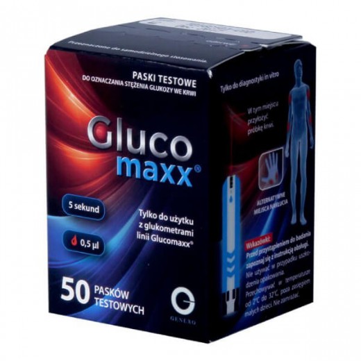 Glucomaxx, test paskowy, 50 pasków