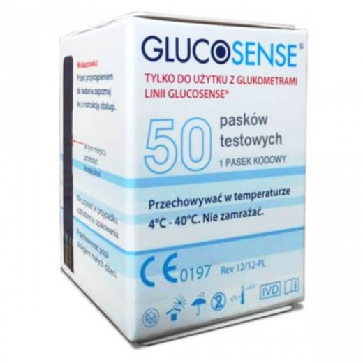 Glucosense, paski testowe do glukometru, 50szt.