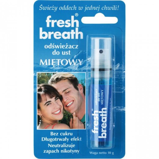 Fresh Breath, odświeżacz do ust, miętowy, 10 g