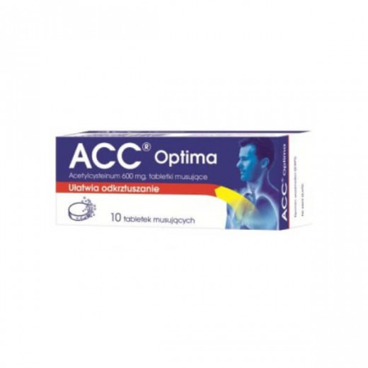 ACC Optima 600mg, 10 tabletek musujących (inpharm)
