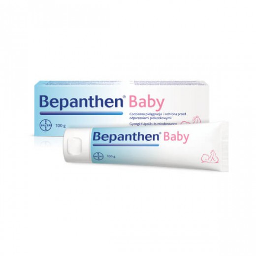 301 - Bepanthen Baby, maść przeciw odparzeniom pieluszkowym dla niemowląt, od urodzenia, 100g (import równoległy Delfarma))