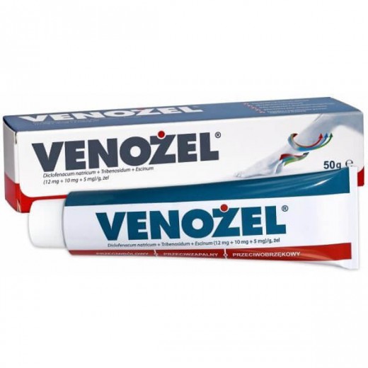Venożel (12 mg + 10 mg + 5 mg)/ g, żel, 100 g