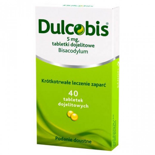 Dulcobis 5 mg, 40 tabletek dojelitowych (import równoległy Delpharma)