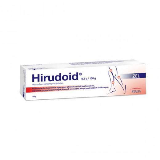 Hirudoid 0,3 g/ 100 g, żel, 40 g (import równoległy Delfarma)