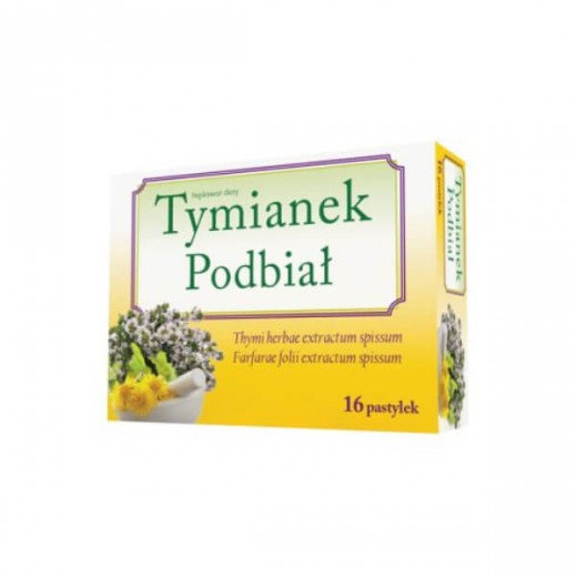 Tymianek podbiał 16 pastylek