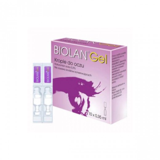 Biolan Gel 0,3% krople do oczu 0,35mlx10minimsów