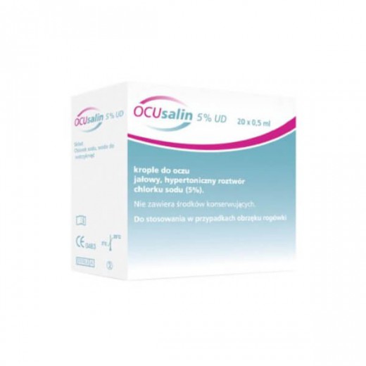 Ocusalin 5% UD, krople do oczu, 0,5 ml x 20 minimsów