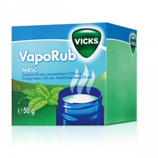 Vicks VapoRub, maść dla dzieci od 5 lat i dorosłych, 50 g (import równoległy Delfarma)