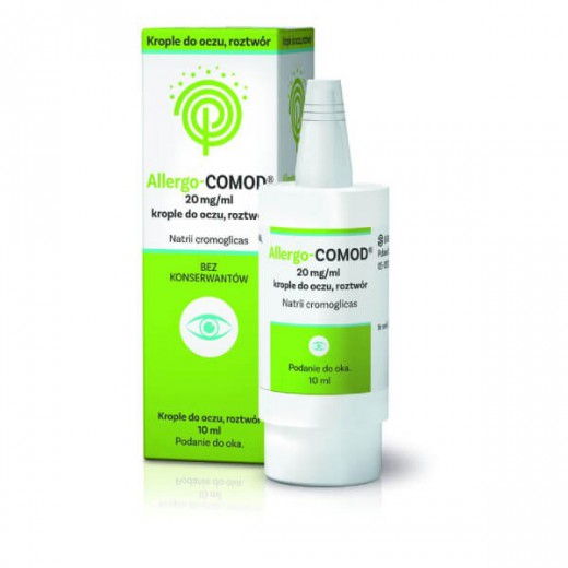 Allergo-Comod 20 mg/ ml, krople do oczu, 10 ml