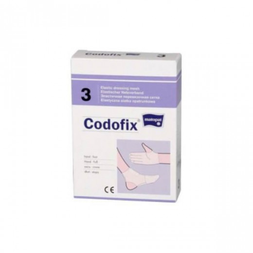 Opaska CODOFIX numer 3, 2,5cm x1m, na stopę i dłoń, 1 sztuka