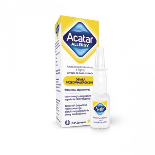 Acatar Allergy 1 mg/ml, aerozol do nosa, roztwór, 10 ml