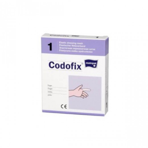 Matopat Codofix 1, elastyczna siatka opatrunkowa, niejałowa, 1 cm x 1 m, 1 sztuka (poprzednia wersja)