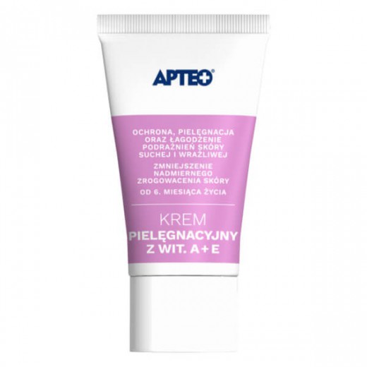 Apteo, krem pielęgnacyjny z witaminą A + E, od 6 miesiąca życia, 50 ml